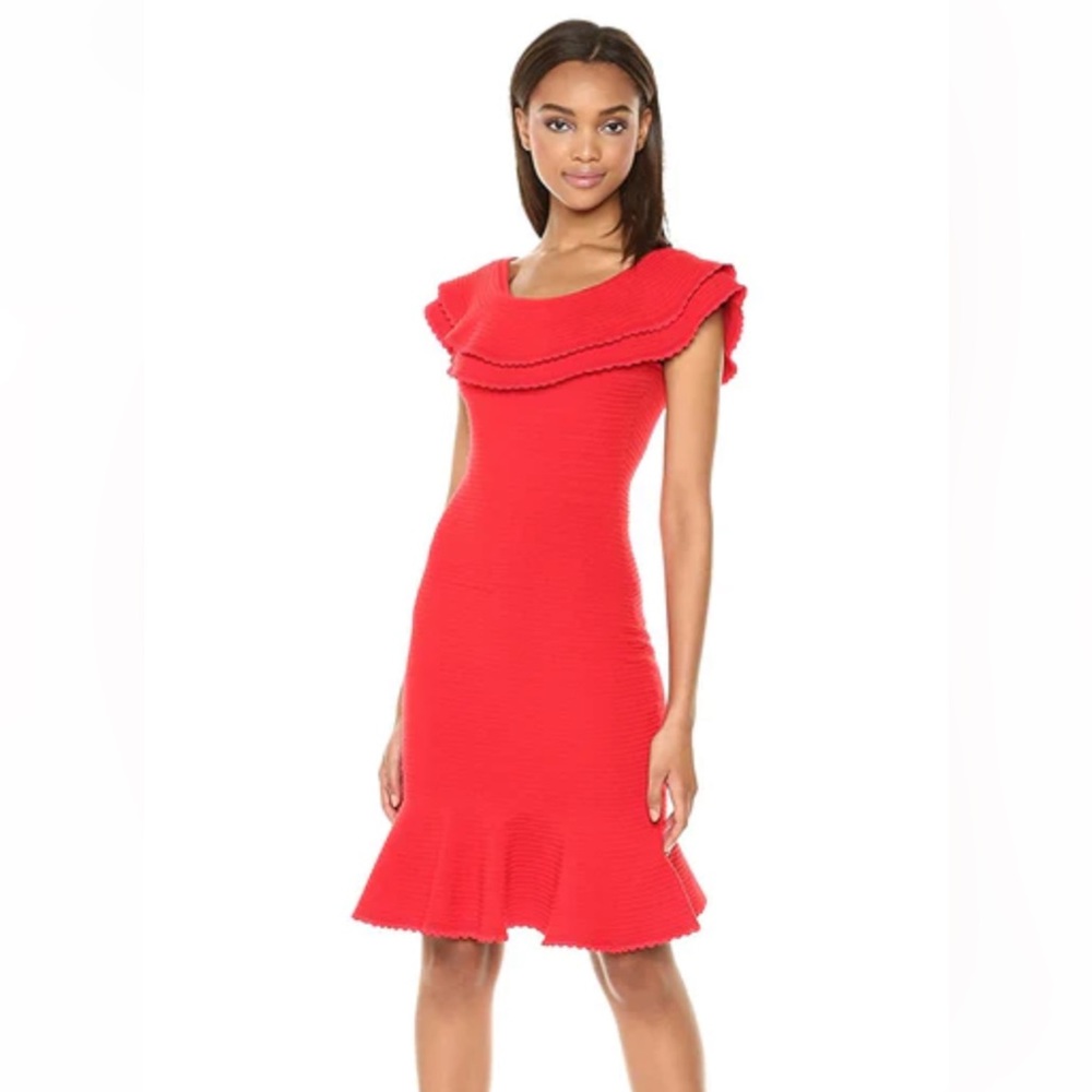 Mills bandeau red dress
